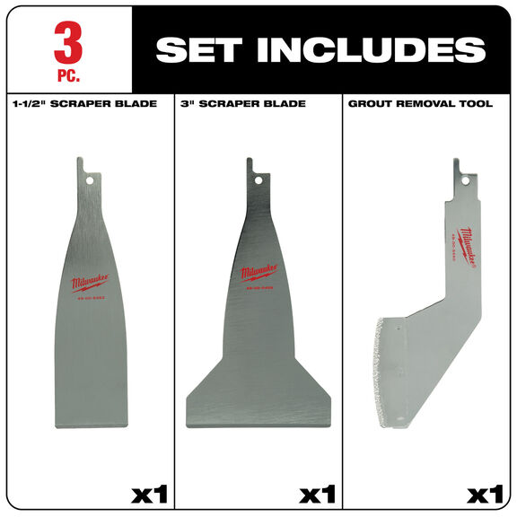 Material Removal SAWZALL Blade Set, 3 Piece image number 2